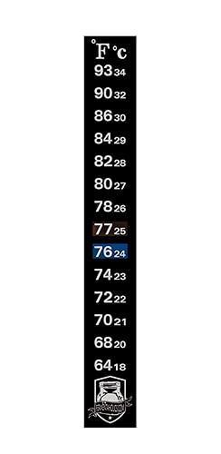 Miniatura 7 de Paquete de 3 termómetros adhesivos de fermentación de Kombucha, muestra la temperatura en grados Celsius y Fahrenheit, fácil de usar, preciso, ideal