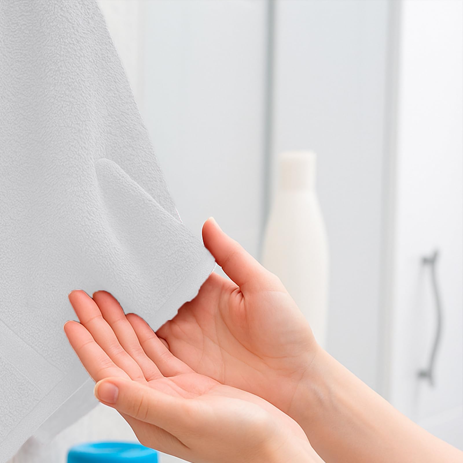 Toallas de mano económicas blancas – Toallas estándar para gimnasio, peluquería, hotel, spa, baño y motel, paquete de toallas de mezcla de algodón de gran tamaño, 16 x 27 pulgadas (paquete