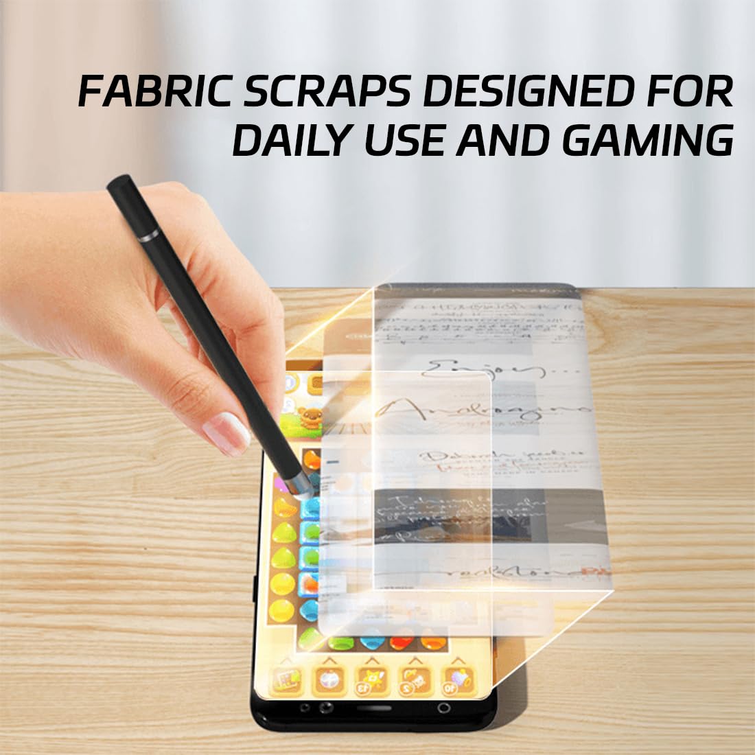 MEKO Penna Touchscreen Magnetico 3 in 1 Penna per Tablet con Punte in Fibra, Gomma e Disco, compatibile con tablet/telefoni come iPhone/iPad/Samsung/Huawei/Xiaomi/Surface/Chromebook - Nero+Bianco