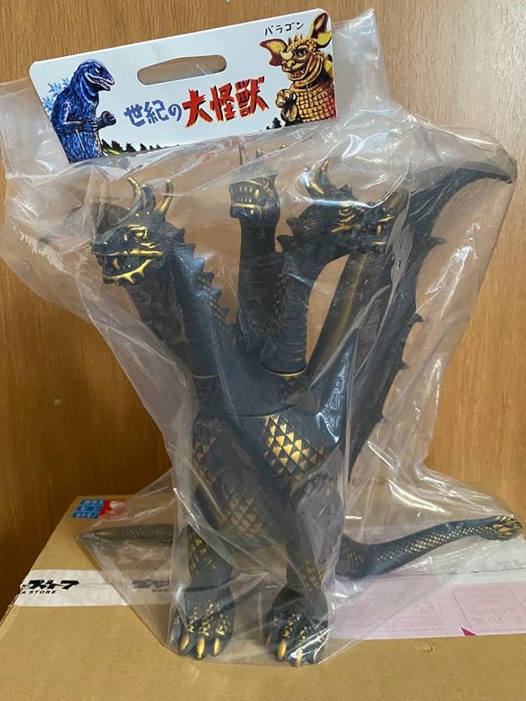 キングギドラ クリアイエロー マルサン MARUSAN  ソフビ  未開封品 Yahoo!オークション -「マルサン ソフビ」(キングギドラ