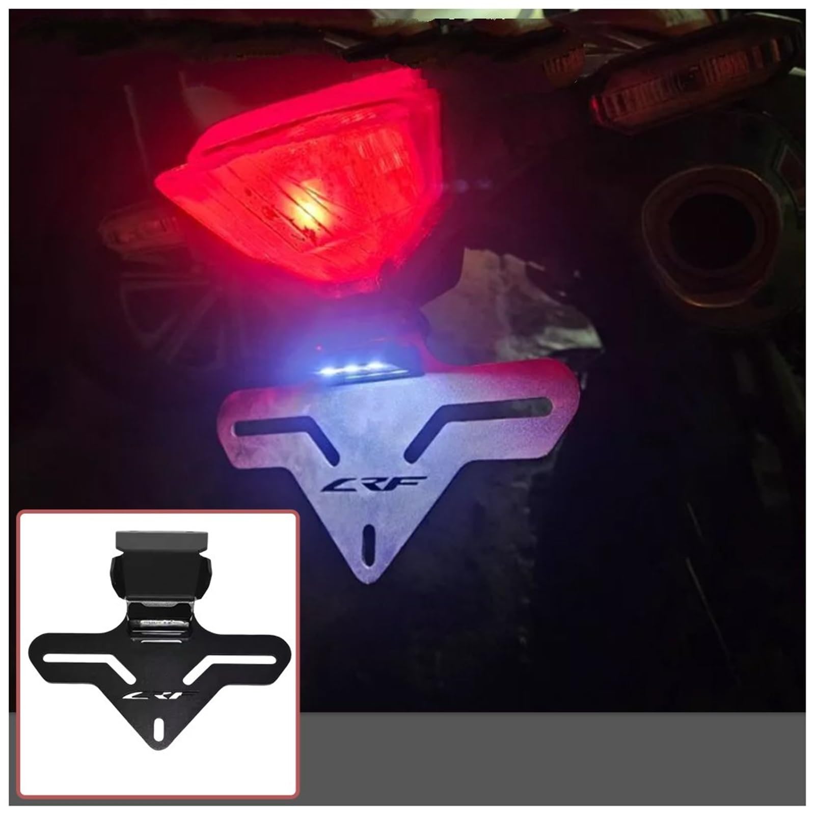 Portatarga Posteriore Moto Per CRF300L Rally 2021-2024 Con Luce LED
