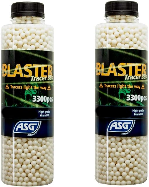 ASG Airsoft Blaster Tracer 0,25g 6600 2 Bottle Ammo Target bb's Softair