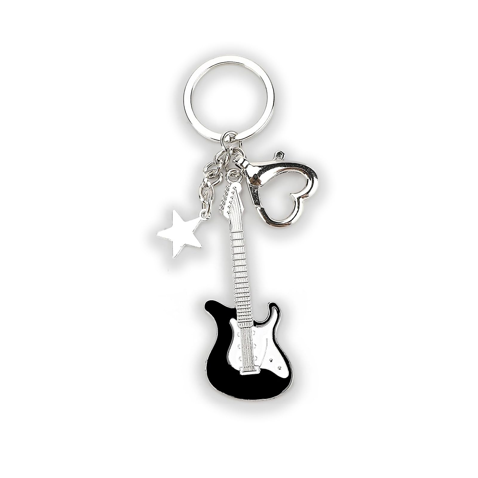 Zynara Gitarren Schlüsselanhänger, Glücksbringer Musikliebhaber Tasche Zubehör, Geschenk zur Einschulung