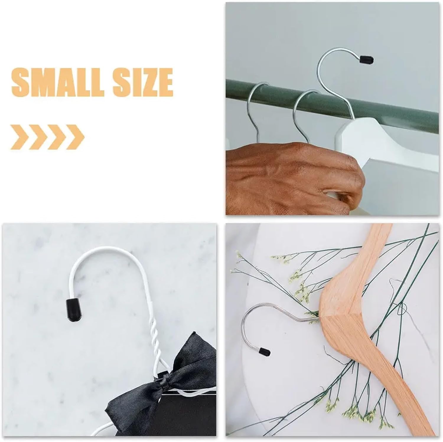 Clothes Hanger End Caps 300Pcs Rubber End Caps for Wire Hangers Sleeve Covers Screw Protectors Metal Tubing Tips for Closet Storage(Transparent)