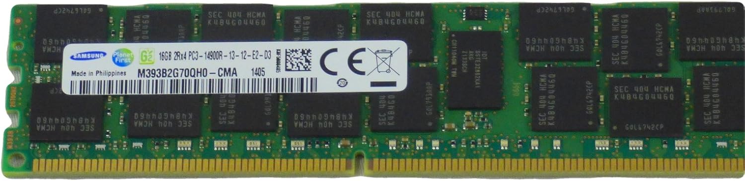 Samsung M393B2G70QH0-CMA 16GB PC3-14900R 2RX4 Memory Module