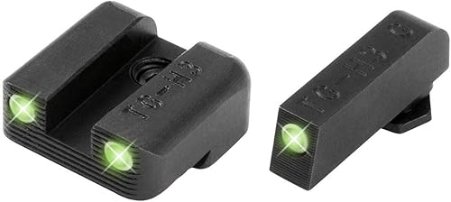 TRUGLO Brite-Site Tritium - Vista para pistola TG23 (negro - Juego de 42 Glock)
