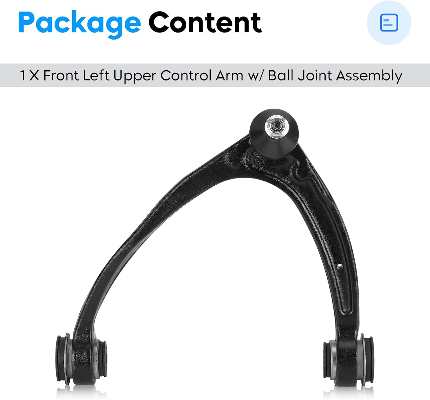 Front Left Upper Control Arm K80669 for Cadillac Escalade ESV EXT 2007-2014, Chevy Avalanche Silverado Suburban Tahoe, GMC Sierra Yukon 1500 2007-2016 w/Ball Joint Assembly