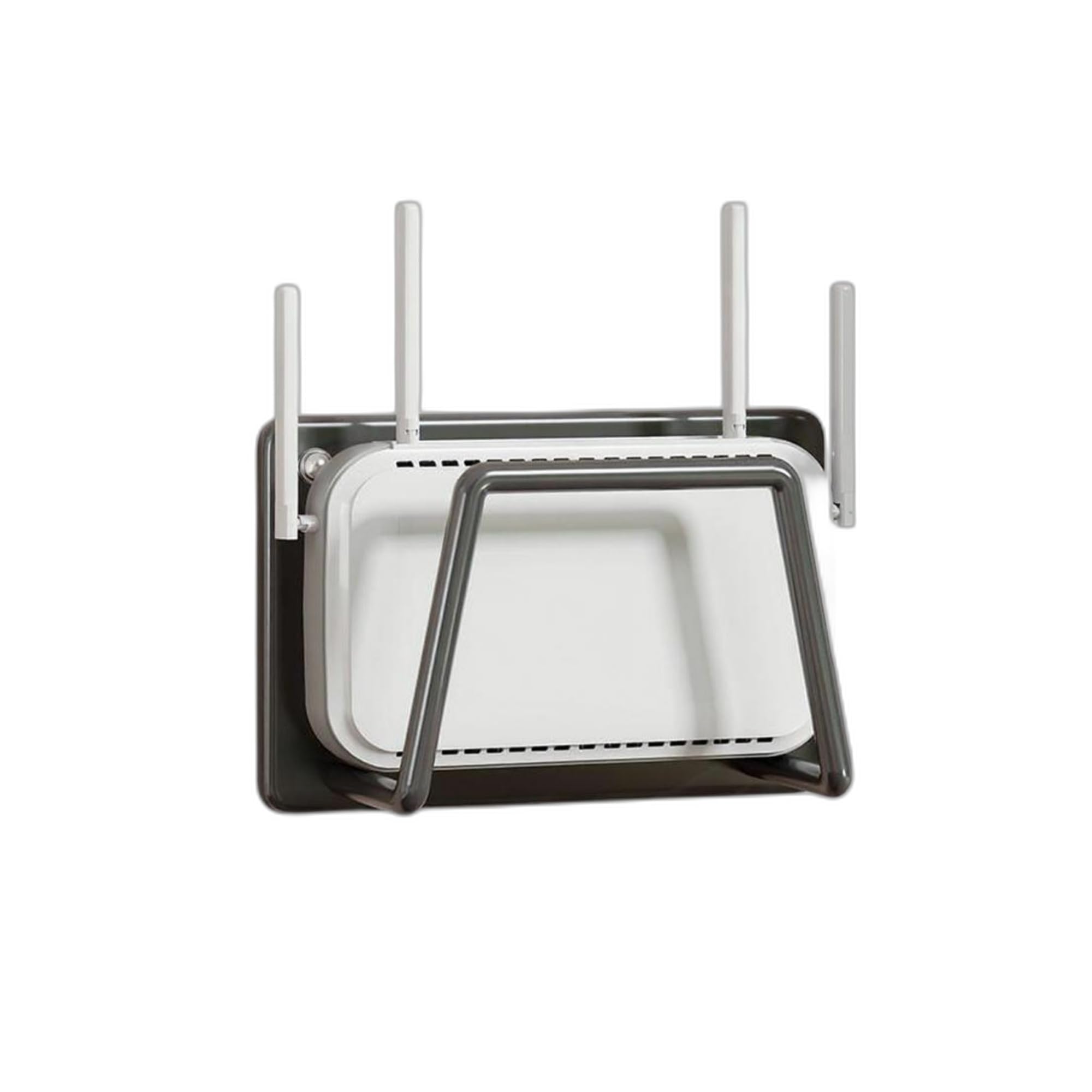 Router Shelf Organizer, Wire Management Box, Living Room Black 15X10X5Cm-image-24