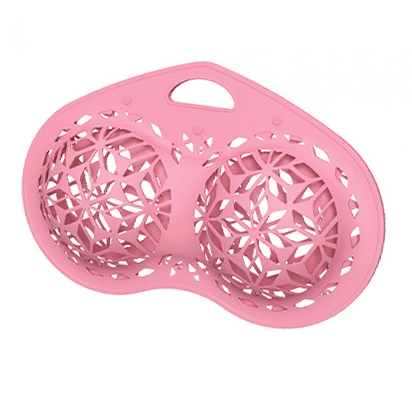 Lot de 3 sacs de lavage en silicone pour soutien-gorge de sport, écharpe, cravates, rose, 380 x 247 x 67 mm