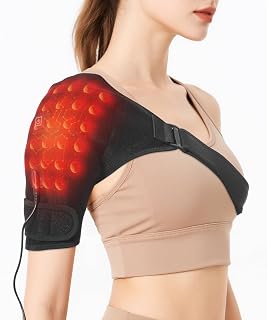 Shoulder Heating Pad,Jade Heated Shoulder Wrap for Rotator Cuff Pain 3 Adjustable Heat - Amazon product rated Grade A