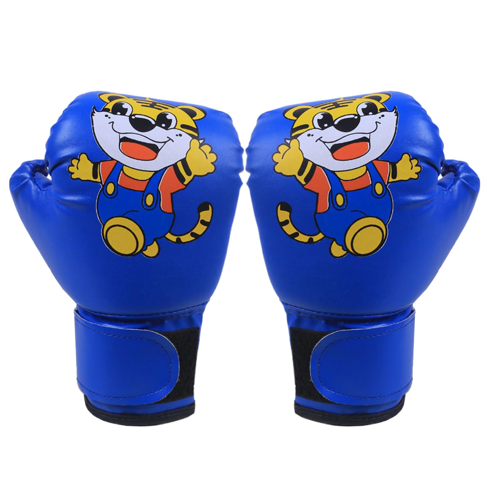 Guantes de boxeo para niños, piel sintética transpirable, con patrón de dibujos animados, guantes de entrenamiento para niños de 3 a 12 años, jóvenes, niños y niñas para saco de boxeo — view 7