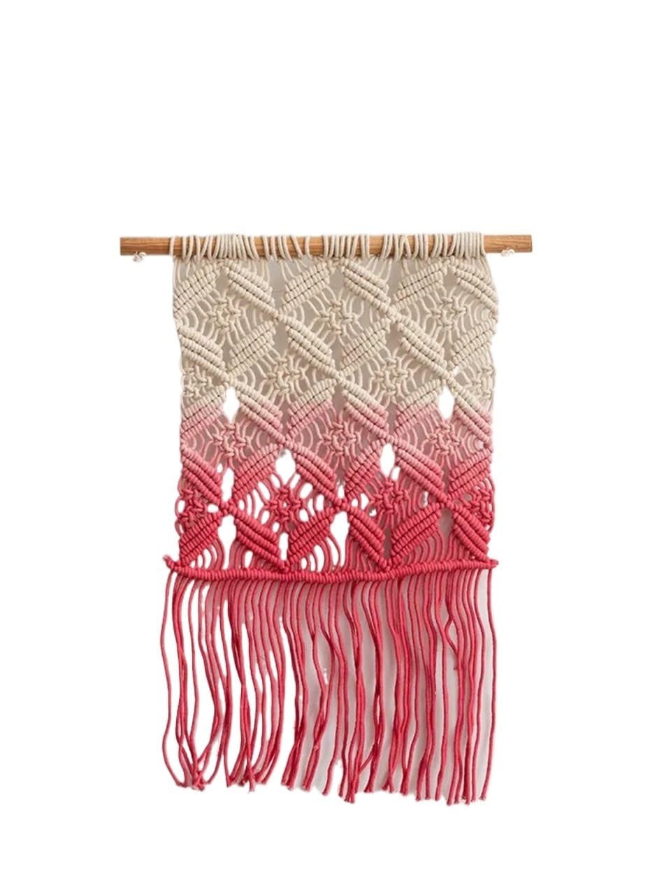 BDFJEDS Tapestry Wall Hanging Macrame Wool Wall Hanging, Handmade Woven Tapestry For Living Room(Color1 40x65cm)