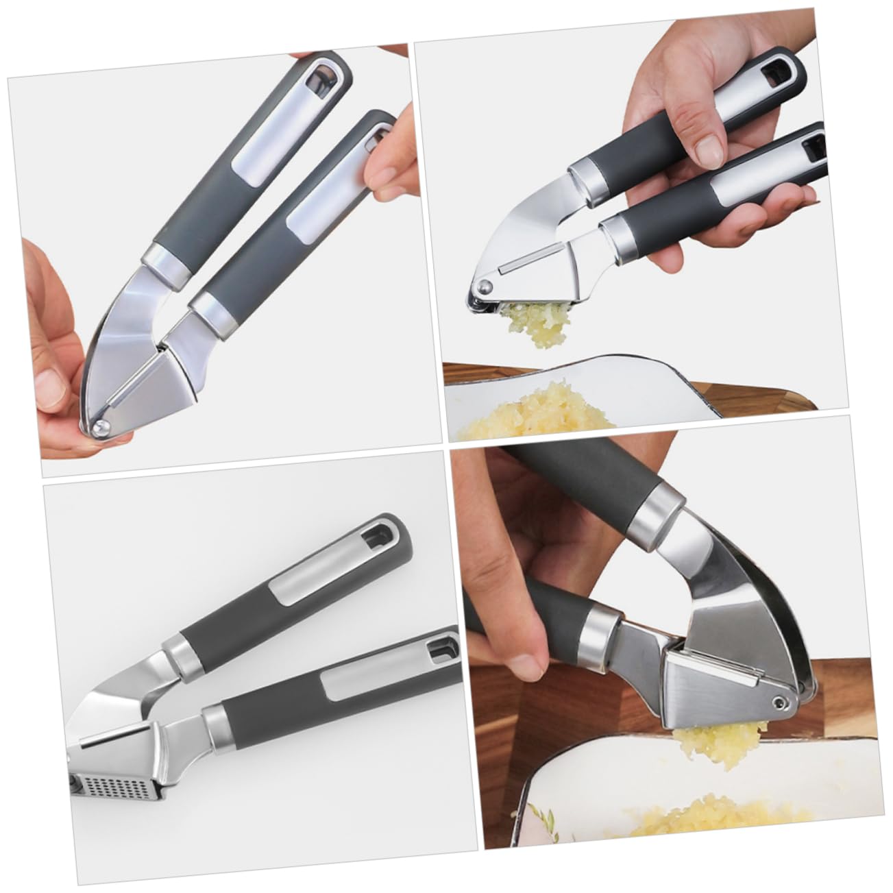 Cabilock 5piezas Prensa De Inoxidable Herramienta Manual Para Machacar Utensilio De Cocina Práctico y De Limpiar