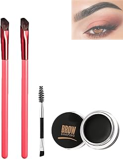 FOLENZU Zelda Beauty Eyebrow Brush, Zelda Eyebrow Brush, 4d Hair Stroke Brow Stamp Brush, The Brow Brush Multi-Function Eyebrow Brush, Multifunction Eyebrow Brush Kit, Angled Eyebrow Brush and Comb