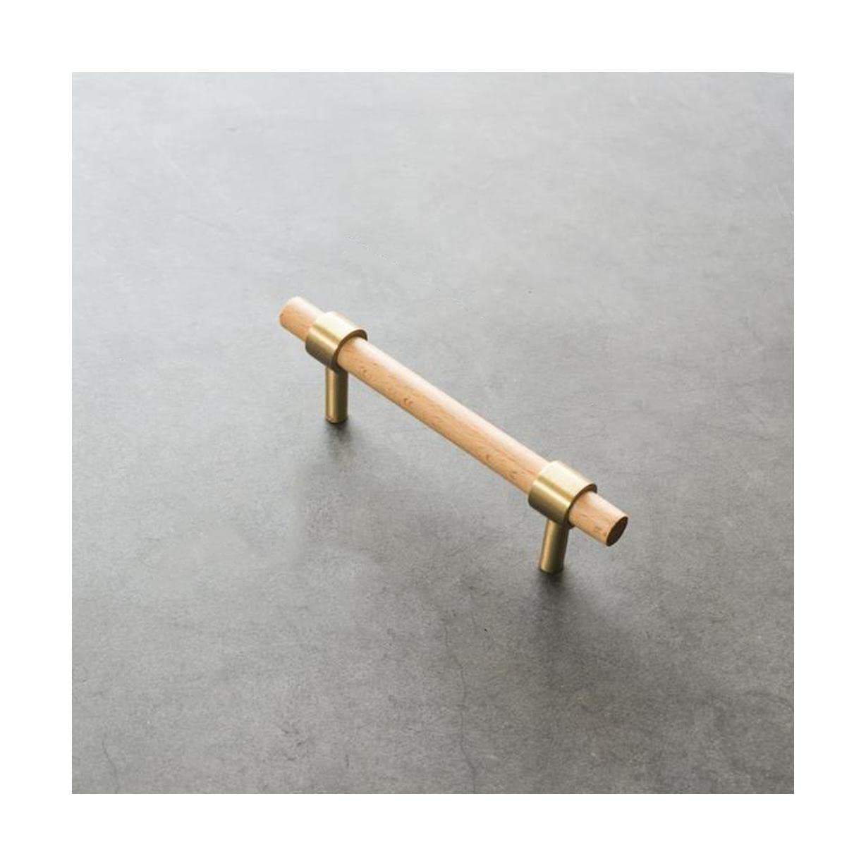 Bouton de meuble T Barre en bois de hêtre poignée placard cuisine tiroir commode 96mm