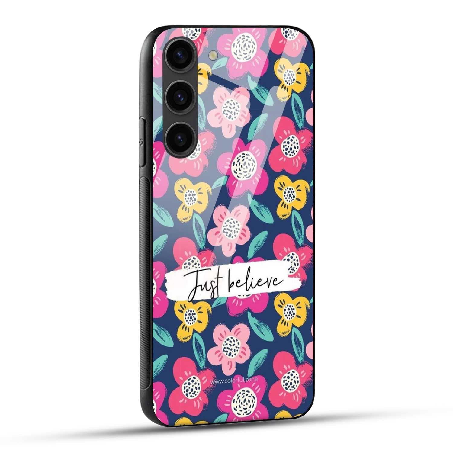 NDCOM for Samsung Galaxy S23 5G Back Cover Just Believe Printed Glass Case (B0D9C257DX) Amazon Price History, Amazon Price Tracker