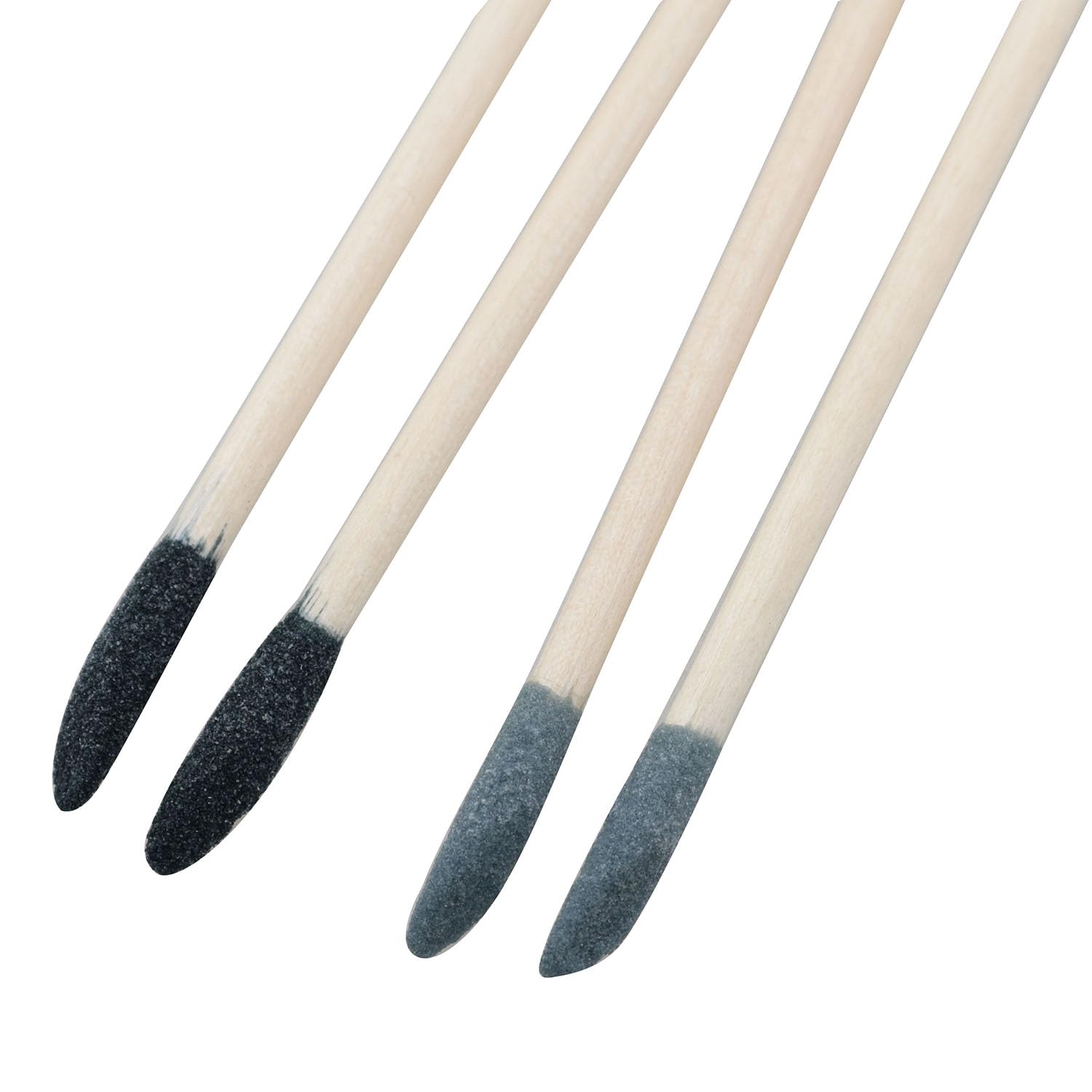 Honoson Lot de 100 bâtons d'allumettes de ponçage pour détails fins pour modèles en plastique et bois, grain 280, 13,7 cm