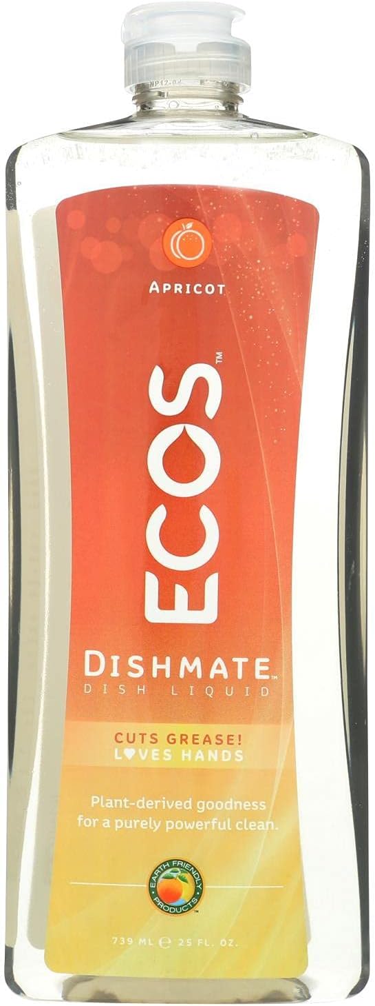 Earth Friendly Products Dishmate, Dishwashing Liquid, Natural Apricot (6-Pack)