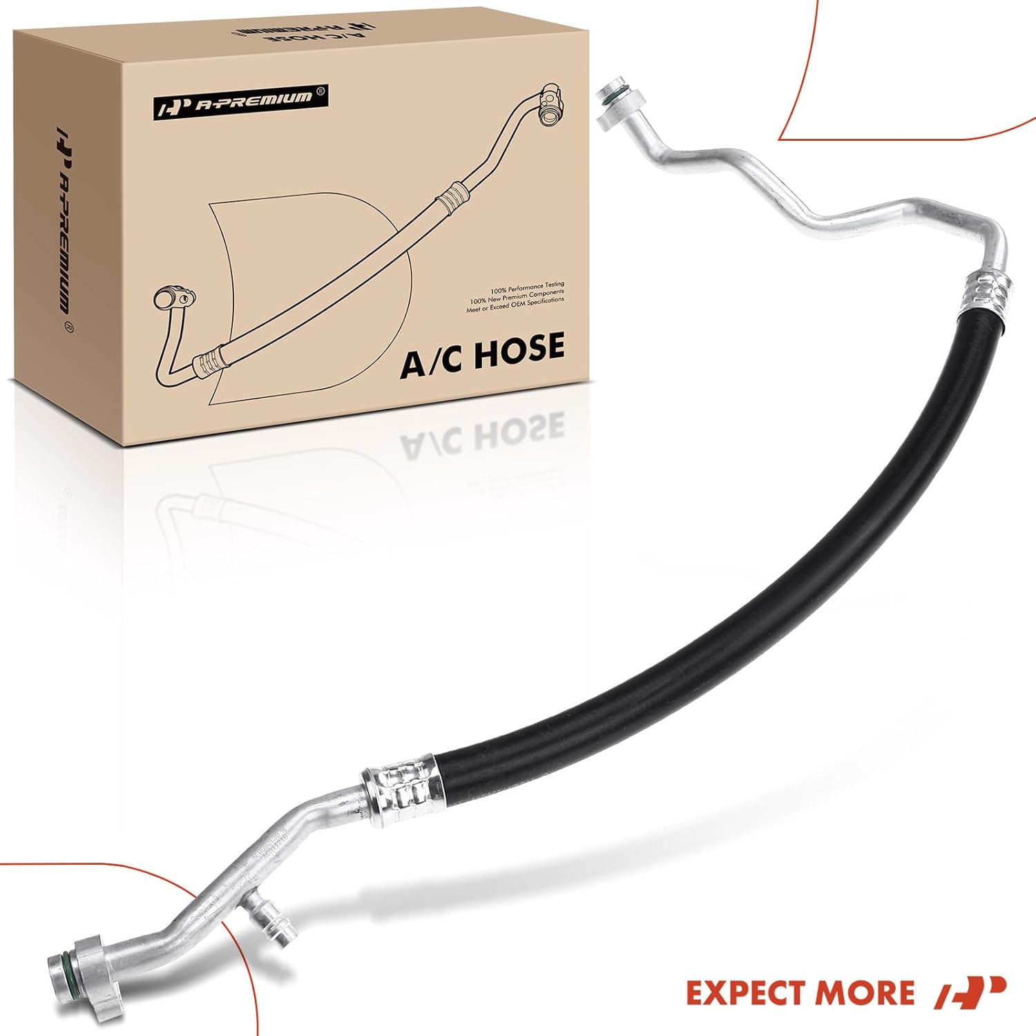 A-Premium A/C Suction Line Hose Assembly Compatible with Nissan Maxima 2004 2005 2006 2007 2008, Petrol, Compressor to Evap