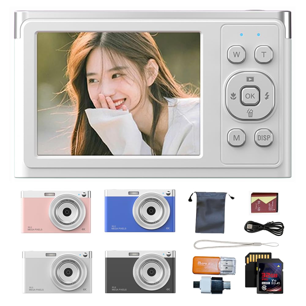 【専用出品】50.0メガピクセル 4Kデジタルカメラ Amazon | Septpenta 4K デジタルカメラ、2.88 インチ 50 メガ