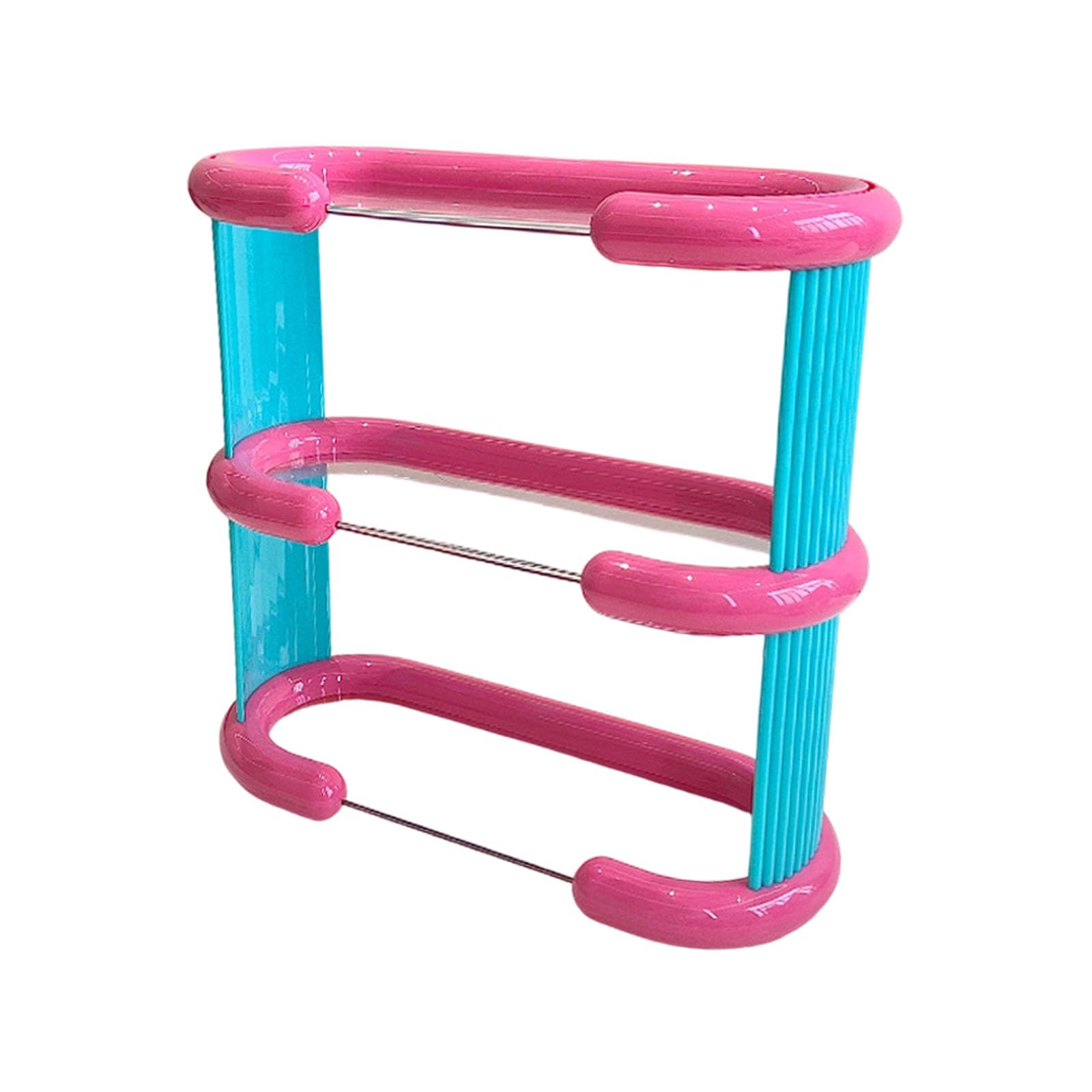 carotoe Minimalist Clear Tabletop Cup Organizer Vertical Storage Dopamine Cup Holder Counter Water Storage Rack Modern Shelf