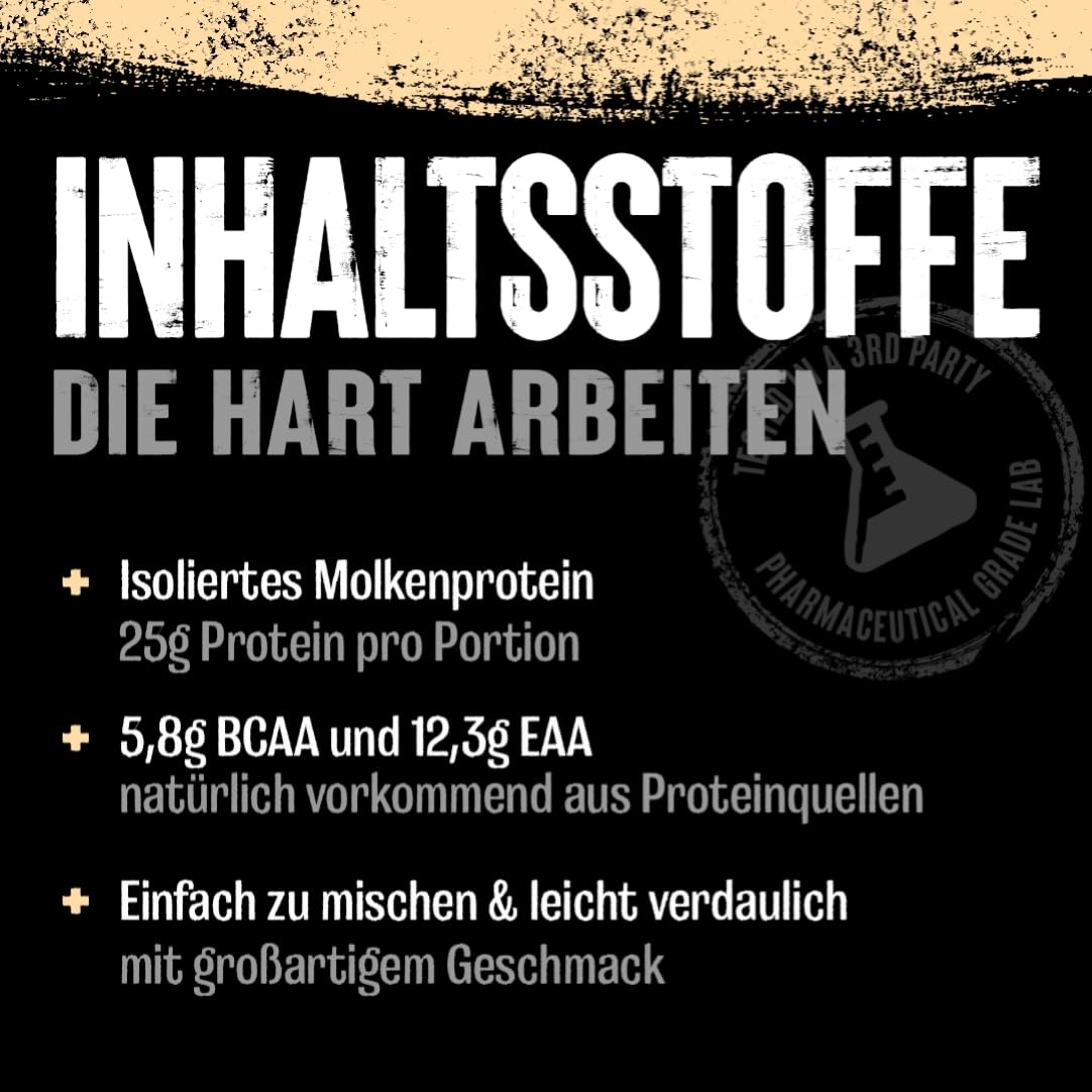 ANIMAL Isolate Whey Protein Pulver (Cookies and Cream) – mit 25g Protein & 4,6g BCAAs für den Muskelaufbau, Protein Shake mit Isolaten & verschiedenen Aminosäuren – 2,3kg