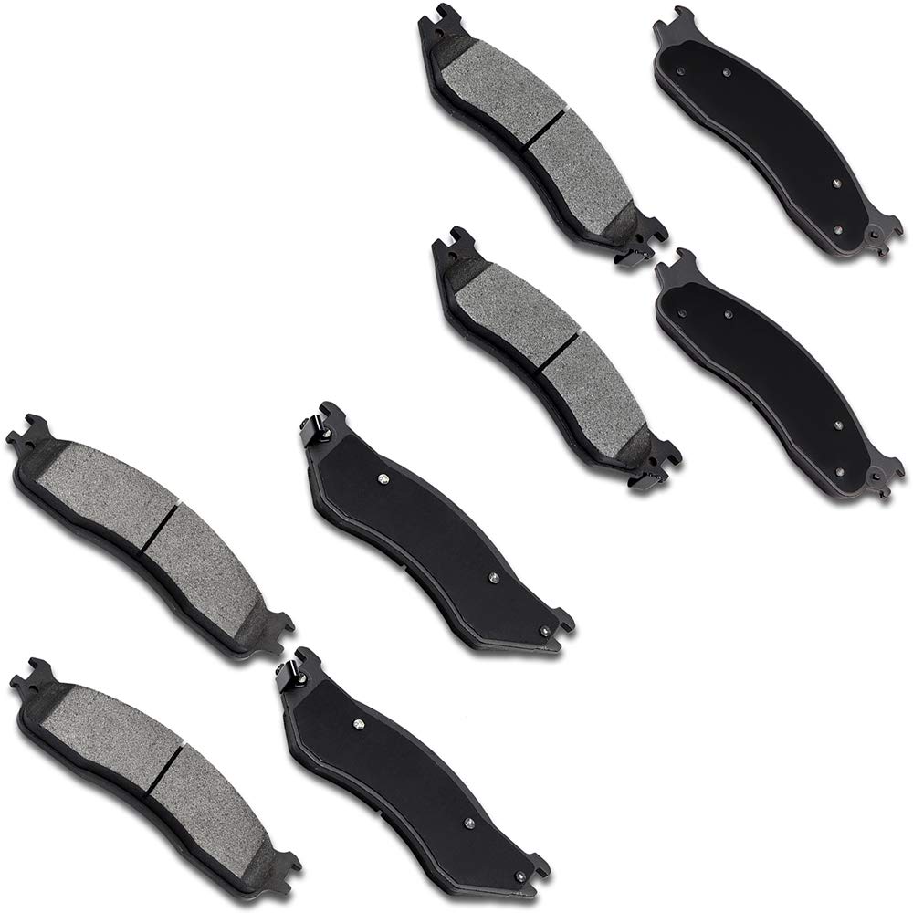 cciyu D965 D702 Front Rear Ceramic Brake Pads Kits 8pcs fit For 2006-2008 For Dodge For Ram 1500,2003-2008 For Dodge For Ram 2500,2003-2008 For Dodge For Ram 3500