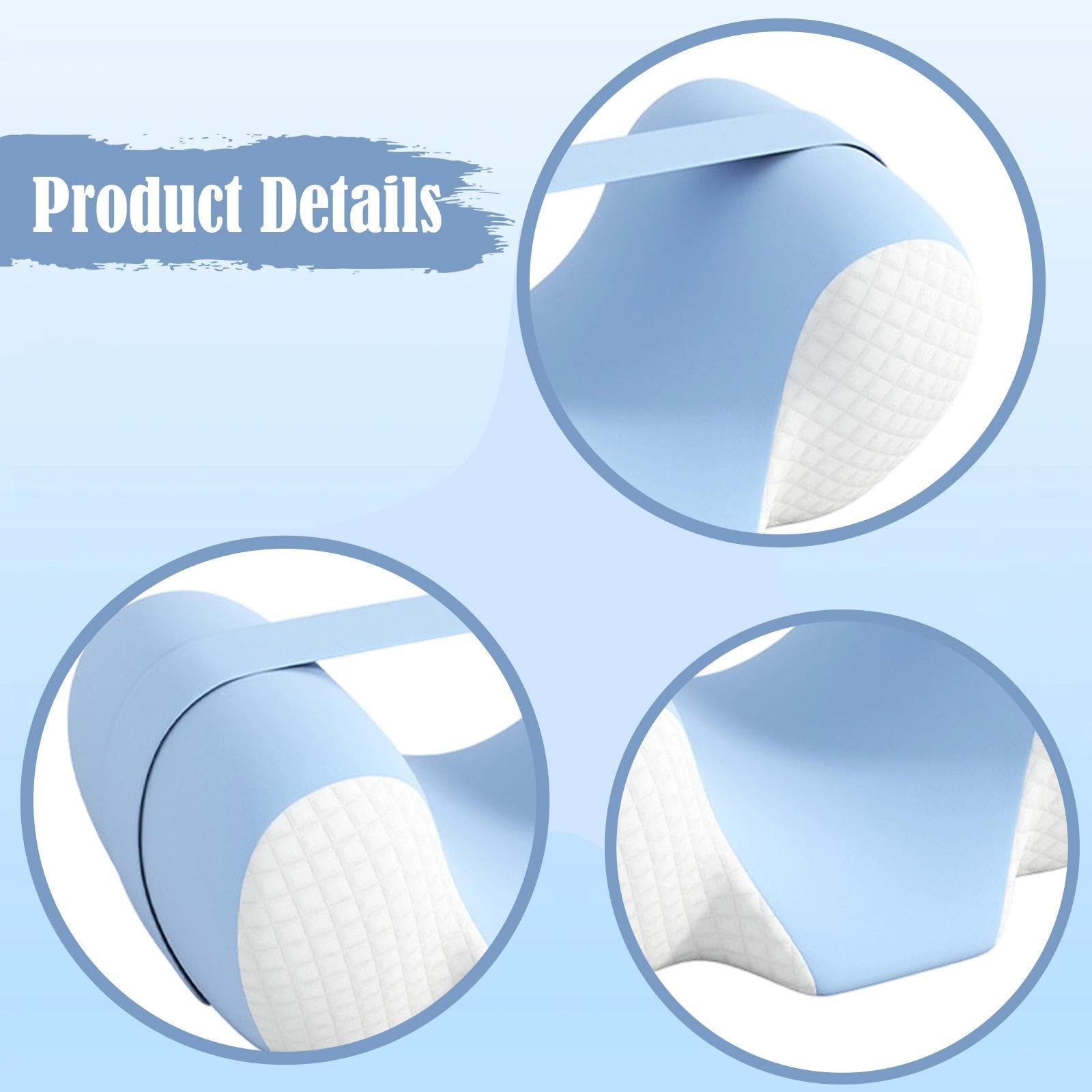 Sharplace Cuscino per dormire sulla schiena in memory foam, pratico e confortevole, mantiene la testa dritta e antirughe.