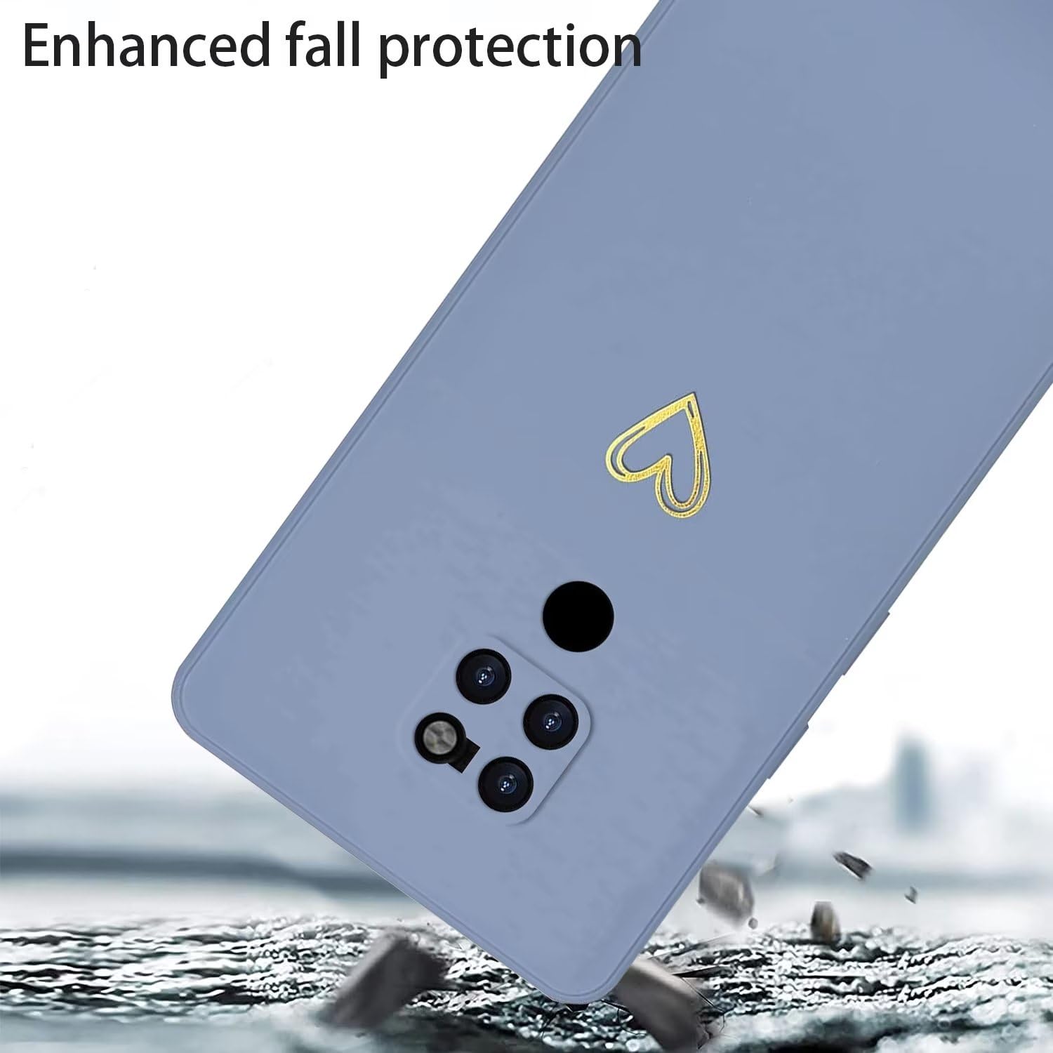 Handyhülle Für Huawei Mate 20 Pro – Silikon, Mit Herz, Stoßfest