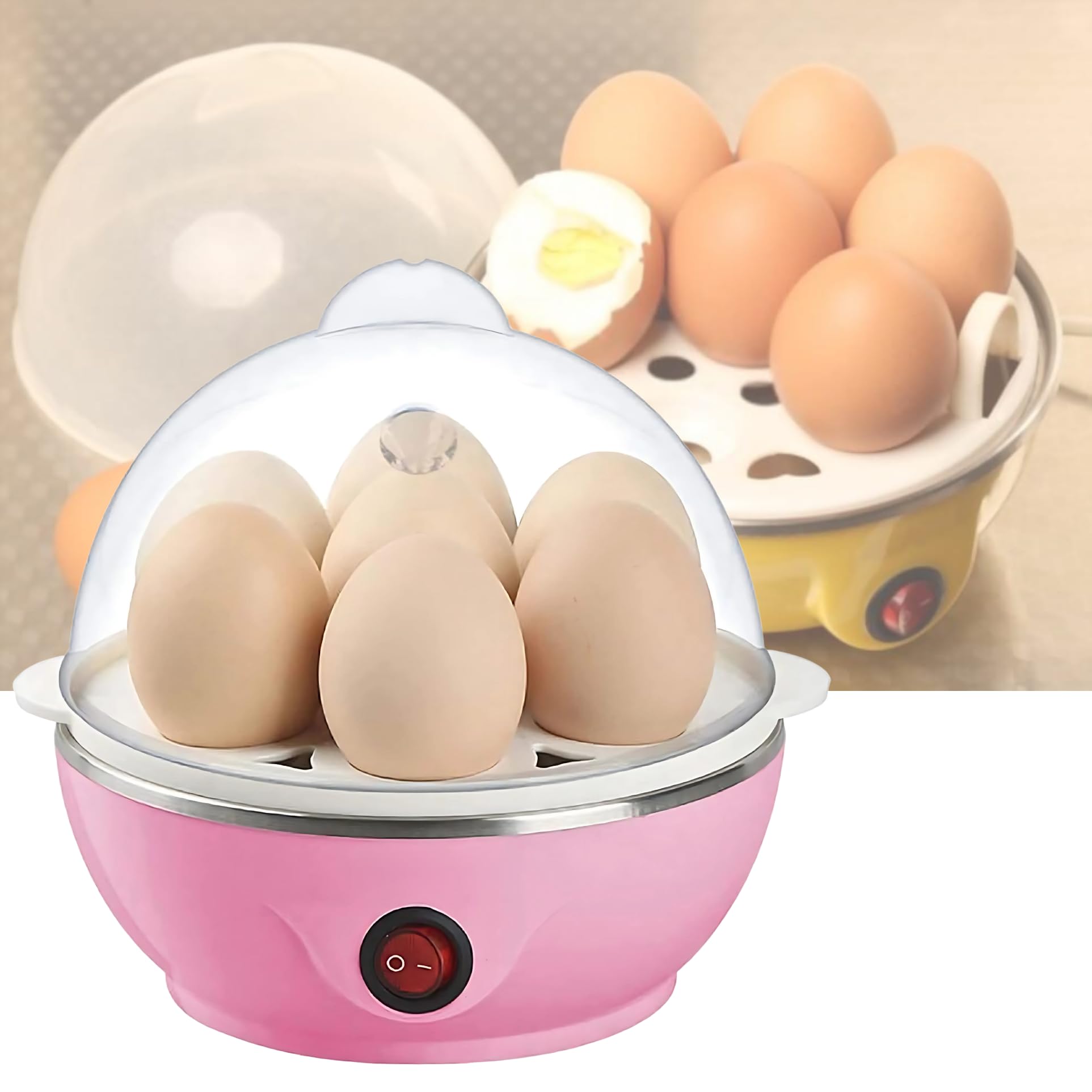 DRUMSTONE ( Gym Special 10+5 Years Warranty ) Egg Boiler Machine, 7 Egg Capacity, Automatic Shut-Off, Quick & Easy Egg Cooker for Soft, Medium, Hard Boiled Eggs-image-5