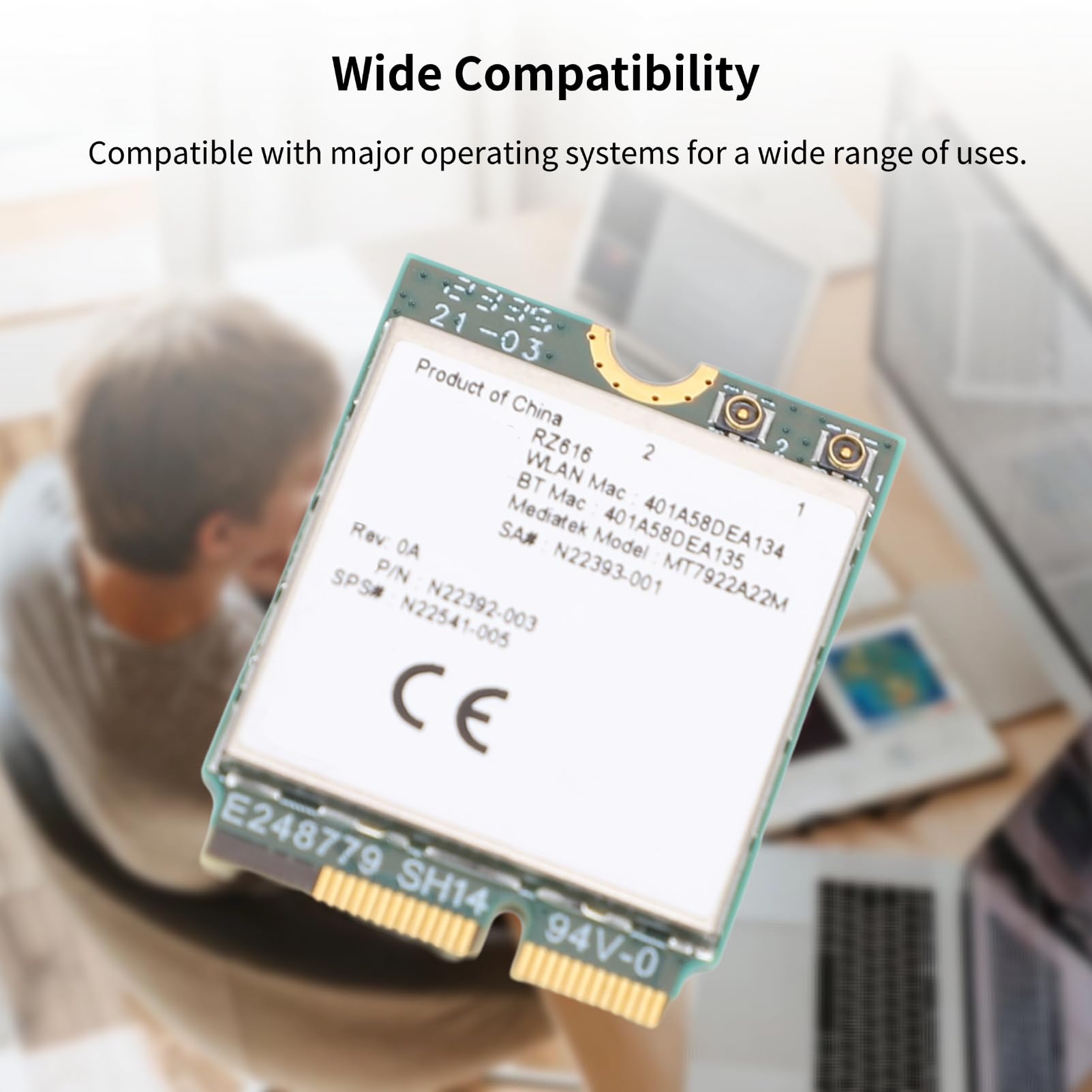 Amazon.com: RZ616 MT7922A22M M.2 WiFi6E WL Network Card Module