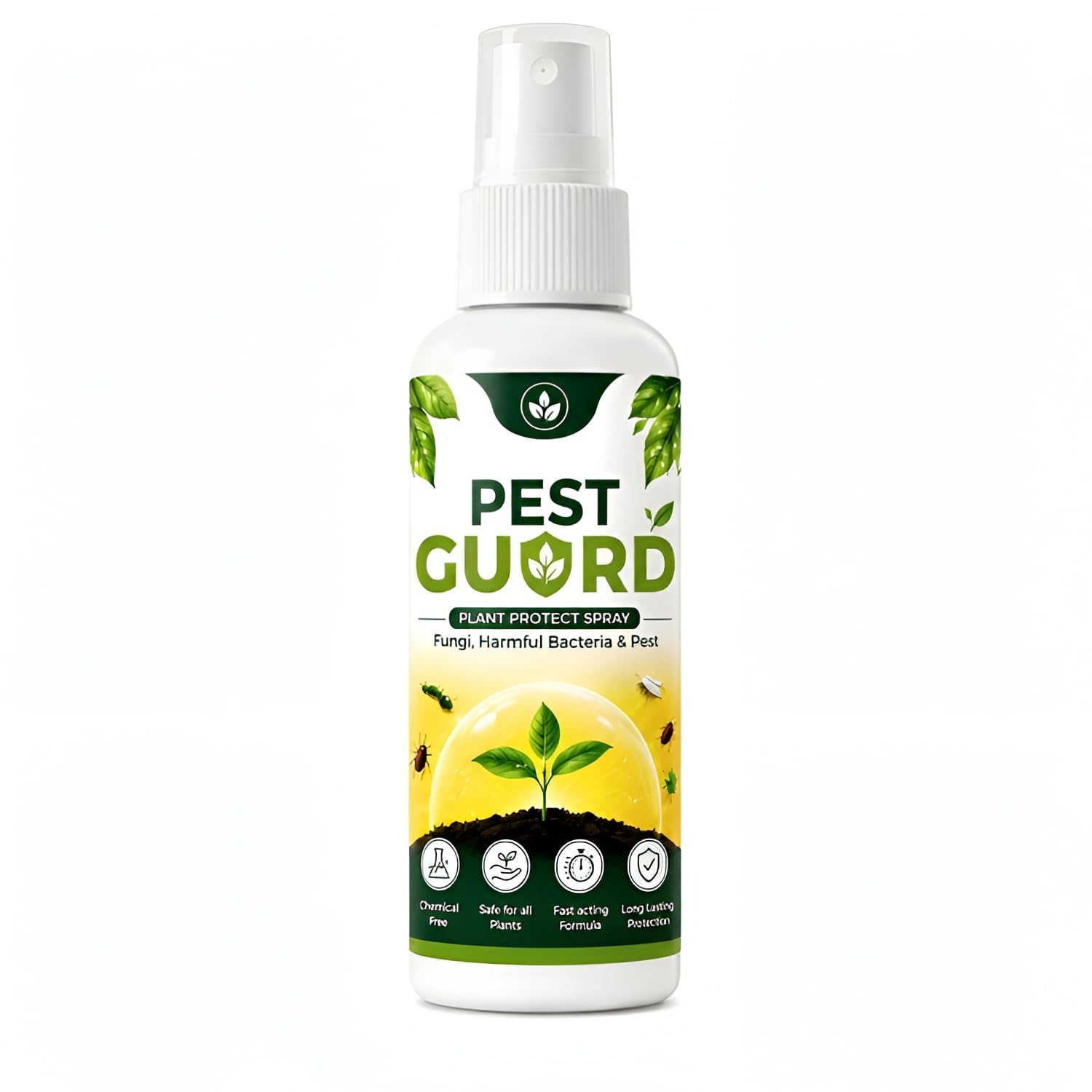 Pest Guard Natural Neem Oil Spray(100ml) | Ready to Use Organic Cold Pressed Natural Neem Oil Spray for Indoor and Outdoor Plants | Removes Mealybugs Fungus and Other Pests from plants