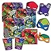 spielum 48-teiliges Party-Set Teenage Mutant Ninja Turtles - Teller Becher Servietten Masken Trinkhalme für 8 Kinder