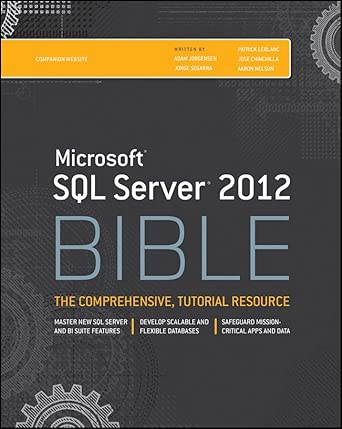 Microsoft SQL Server 2012 Bible: 773 book cover