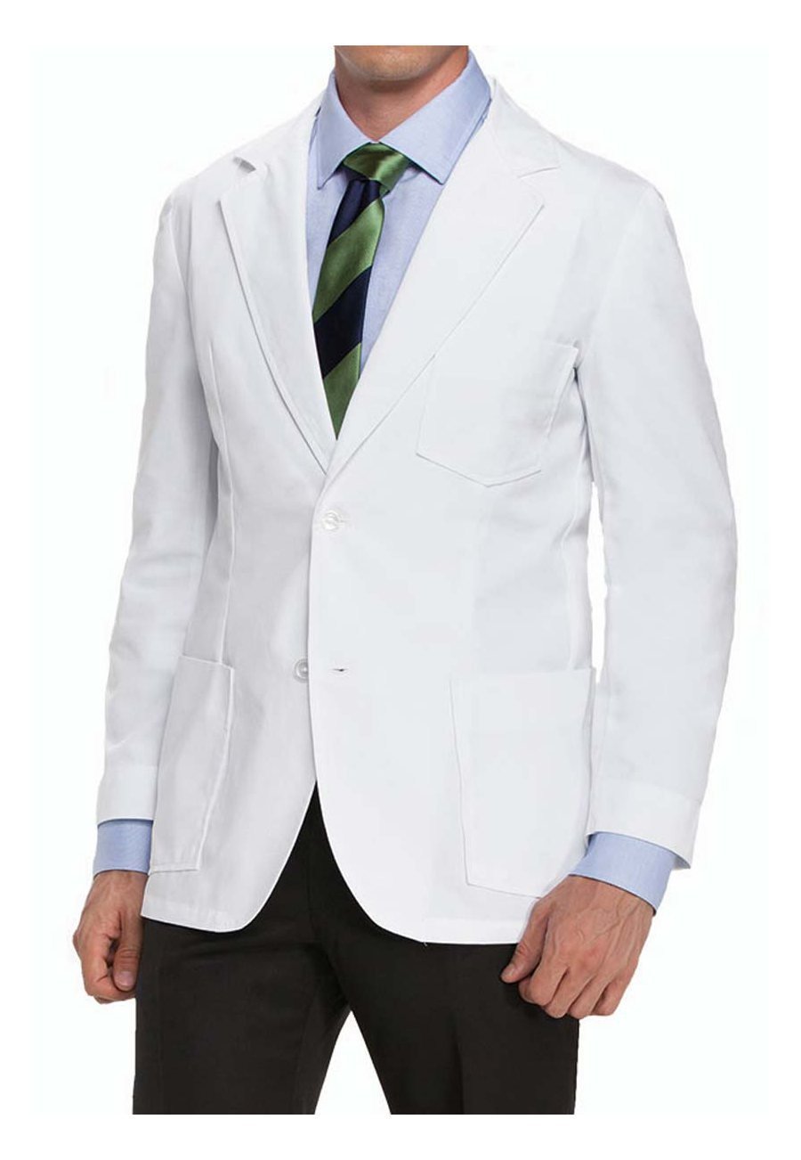 MixStuff Men's White Long Sleeves Lab Coat (Lab Apron)