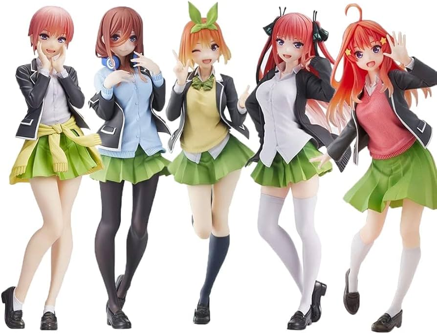 Amazon.co.jp: アニメフィギュア 五等分の花嫁 5個/セット、LCDGTJ