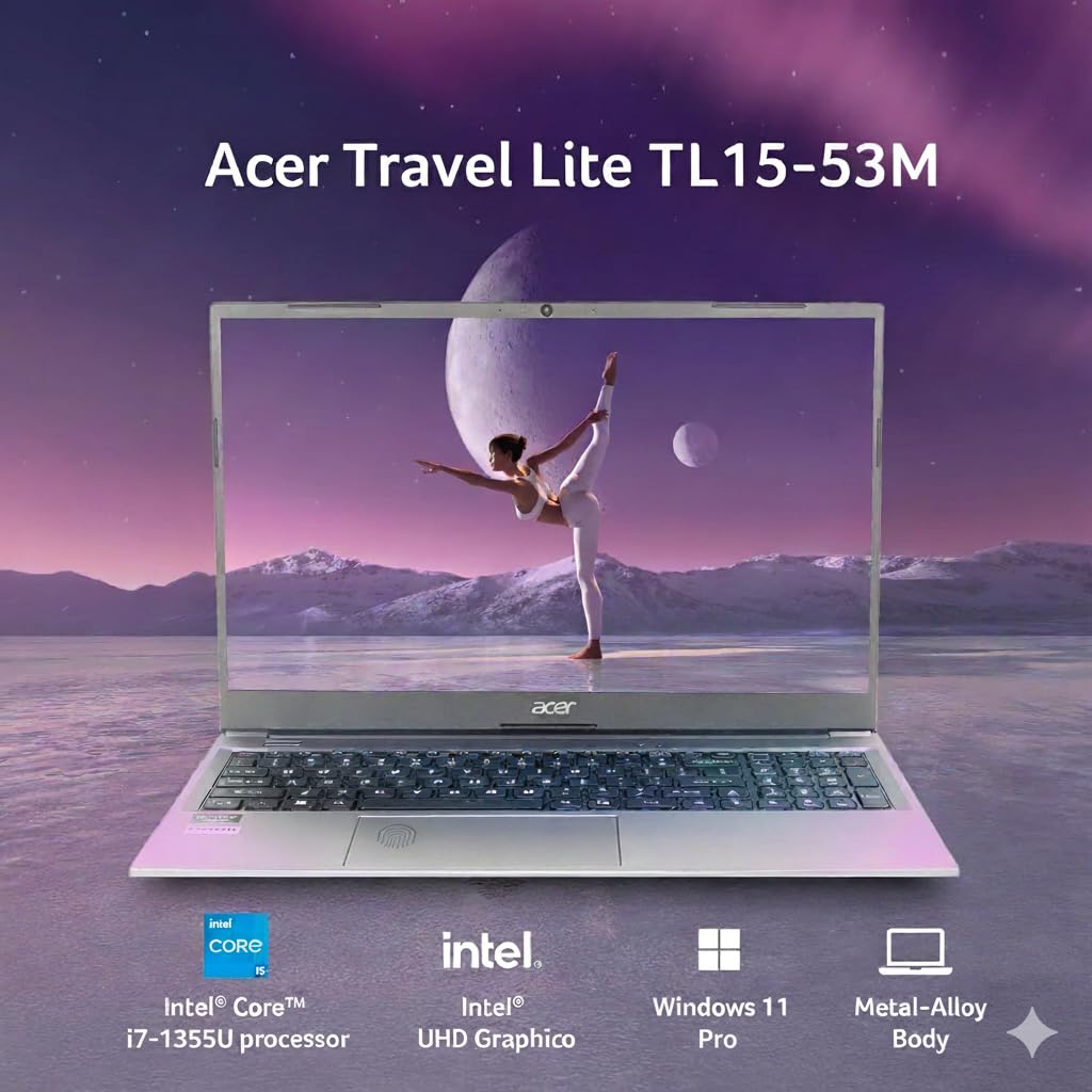 Acer Professional 15, 13th Gen Intel Core i7-1355U Turbo Boost