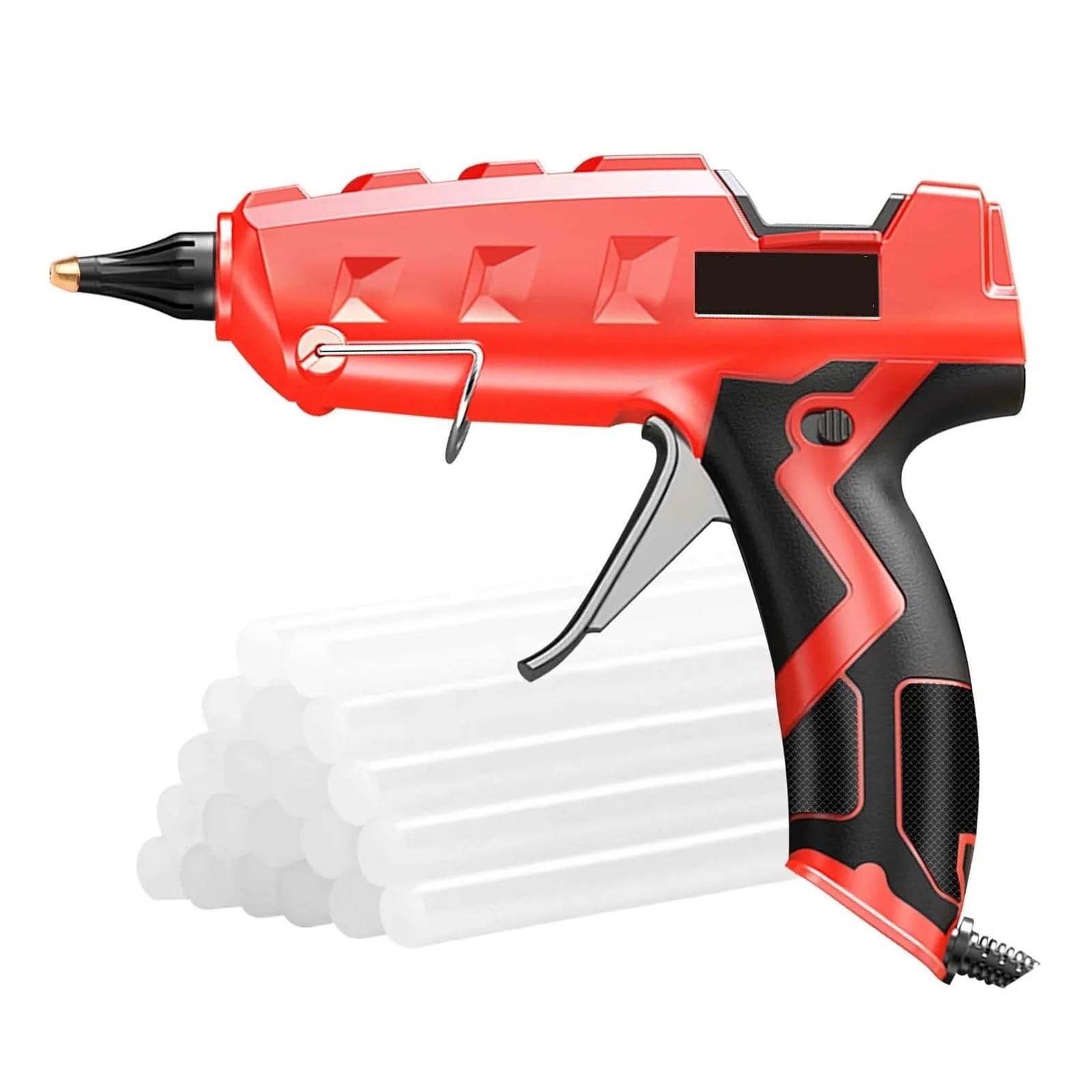 Wytrzymały pistolet do klejenia na gorąco, 100 W, zestaw z 20 patyczkami do kleju do projektów artystycznych i rzemieślniczych, szybkie nagrzewanie do samodzielnego uszczelniania i klejenia