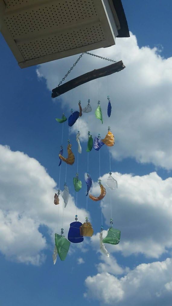 Sea Glass Wind Chime Sun Catcher Beach Decor