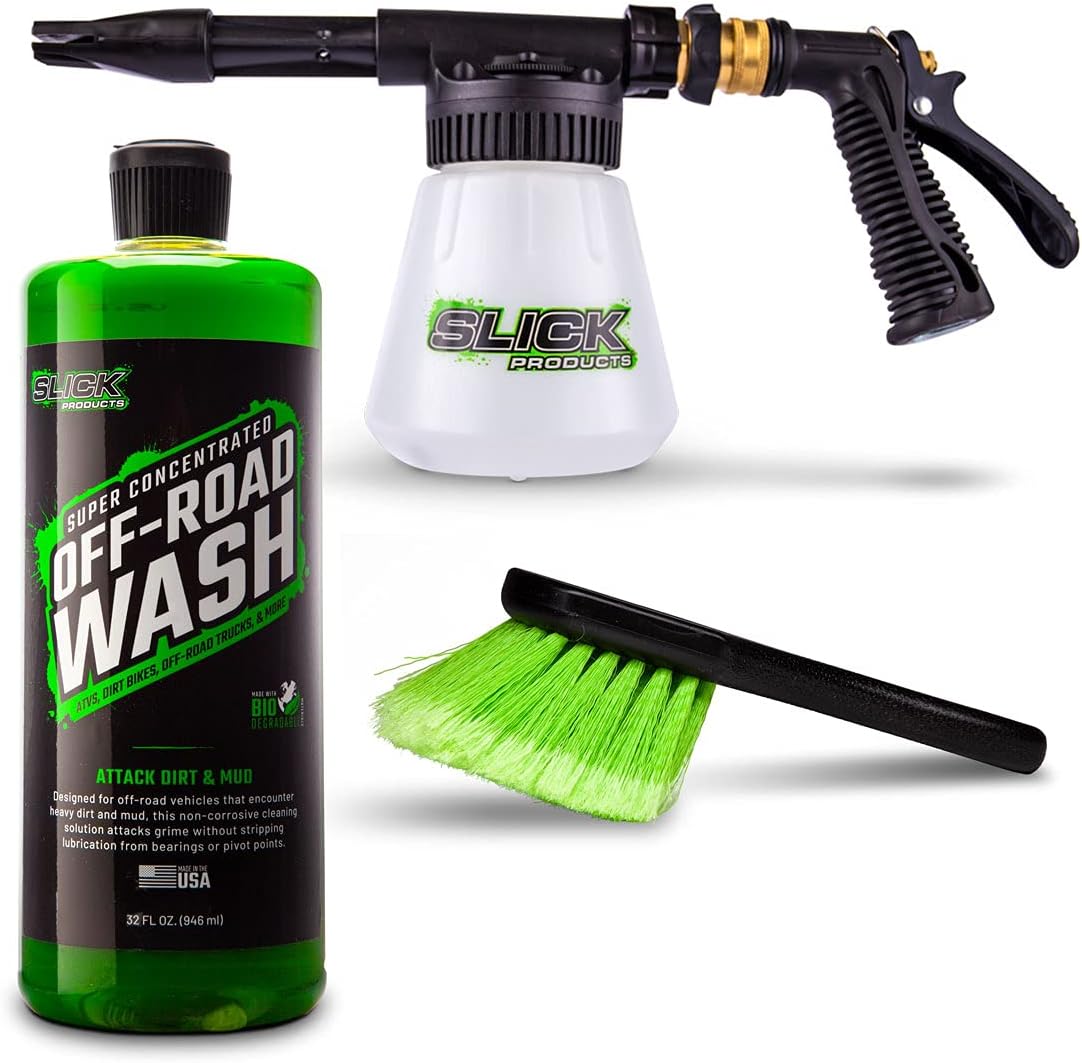 Buy Slick Products Garden Hose Foam Gun Scrub Brush OffRoad Wash