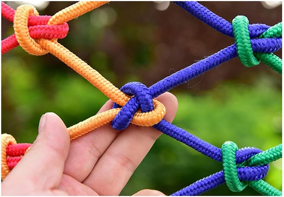 Child Safety Net, Balcony, Patios And Railing Stairs Netting, Safe Rail Net Parrot ToyTrailer Netting Child Safety Net Safety Netclimbing Netrope Ladder Fenc(Size:3X4m(10X13ft),Color:Hemp rope net)