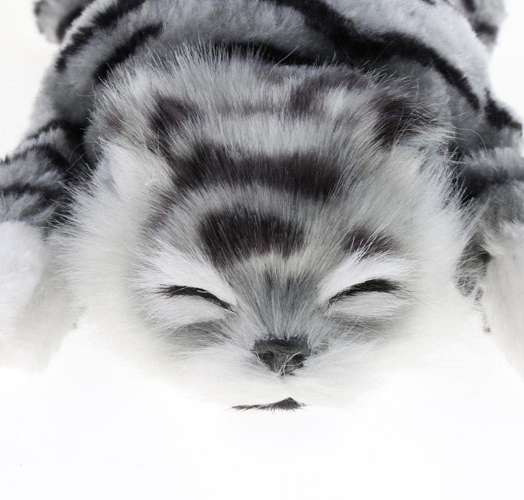 Electric Rolling Cat Toy Model Toy, Grey, 26x13x8cm
