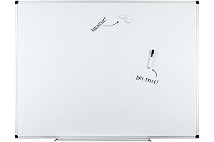 Amazon Basics Large Magnetic Dry Erase Whiteboard