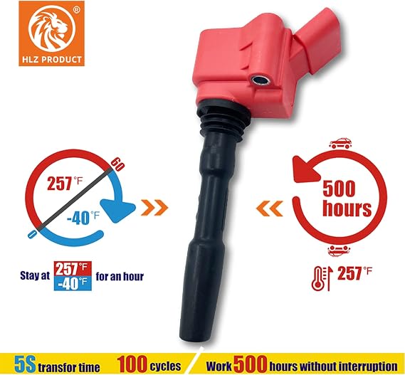 HIGH PERFORMANCE Ignition Coil Pack Of 4 Compatible with Audi A3 A4 A5 A6 A8 TT Q3 Q5 Q7 Q8 RS3 RS5 S5 S7 VW Golf Jetta Passat 1.8T 2.0T 2.5T 2.9T 3.0T 4.0T EA888/EA839/EA825/EA855 UF716