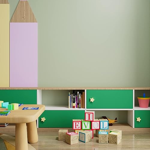 Miniatura 2 de LACHEERY Papel tapiz de 15.8 x 394 pulgadas, color verde salvia, extraíble, para dormitorio, papel tapiz texturizado para despegar y pegar para