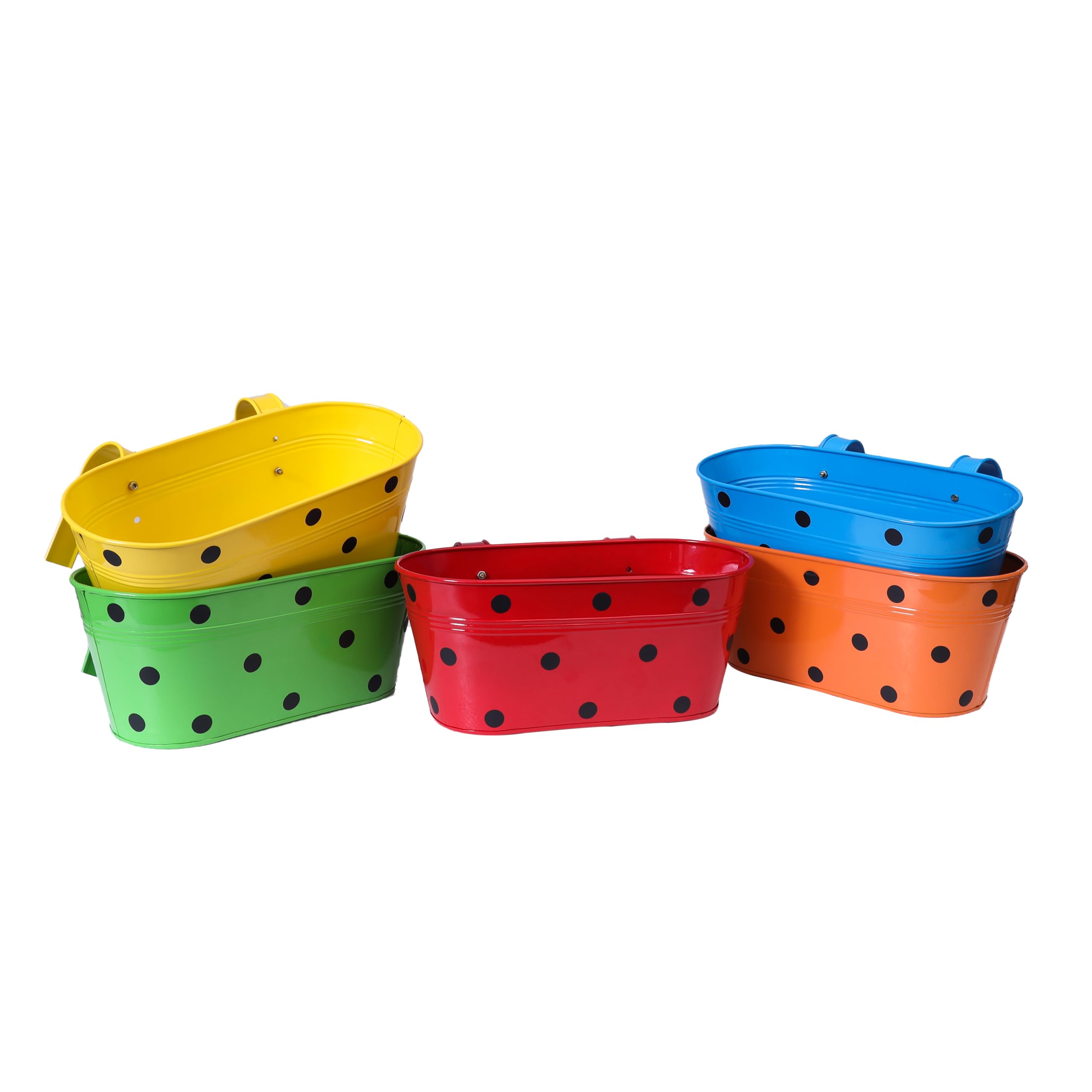 See full amazon price history chart for ATULYAART Railing Planters for Balcony, Hanging Metal Plant Pots, Flower Pots for Home Garden, Oval,12 inches, Polka Dot Metal Hanging Railing Planter Set of 5 ATULYAART Railing Planters for Balcony, Hanging Metal Plant Pots, Flower Pots for Home Garden, Oval,12 inches, Polka Dot Metal Hanging Railing Planter Set of 5 (B0CZ6TM181) Amazon Price History, Amazon Price Tracker