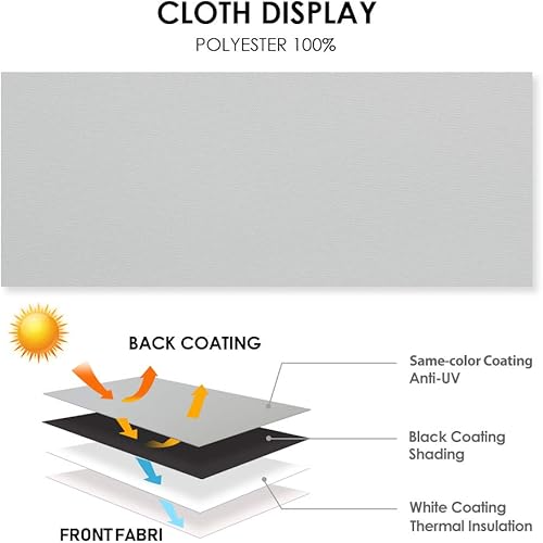 Miniatura 3 de ALLBRIGHT - Persianas de vinilo enrollables clásicas para dormitorio. Bloquean la luz por completo