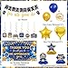 Vlipoeasn We Appreciate You Banner Decorations, Blue Gold Thank You for All You Do Backdrop Banner Honeycomb Centerpieces, Retirement Office Decor Staff Teachers Professors Doctor Nurses Appreciation