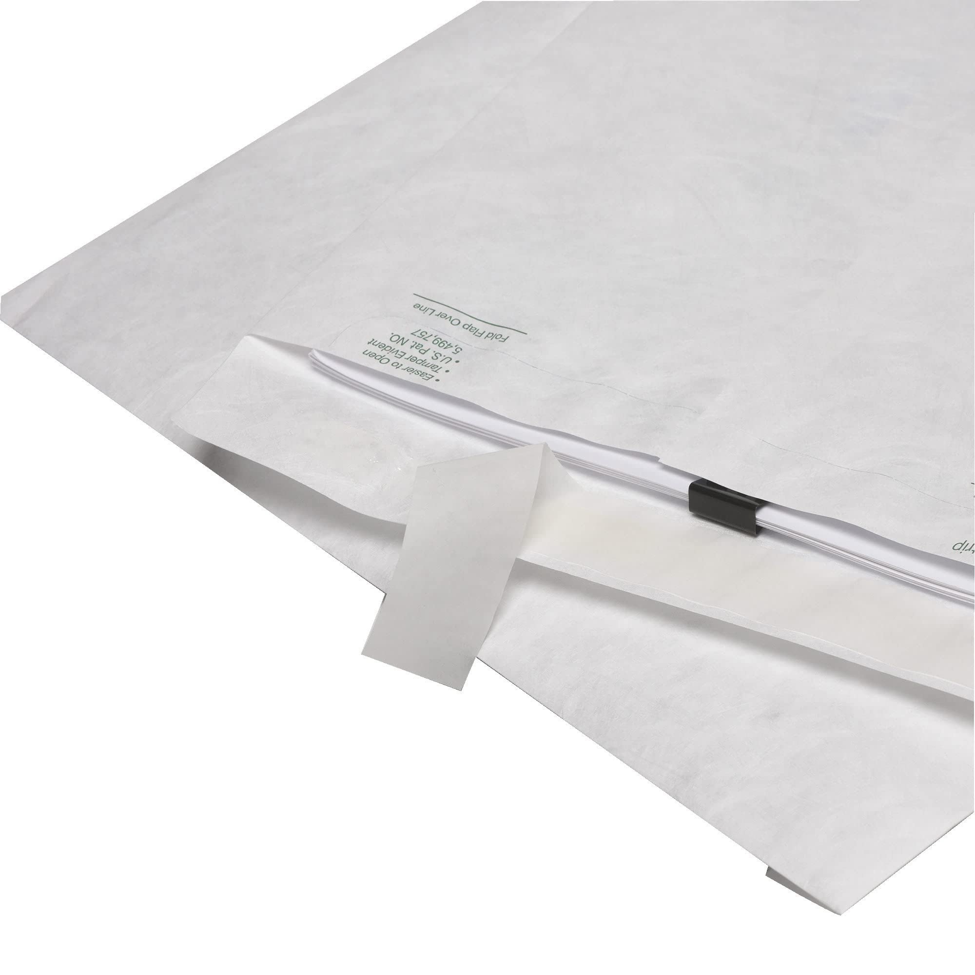 Quality Park QUAR1660 Survivor 10 x 15 Tyvek-Katalog-Versandtasche mit selbstschließendem Verschluss, 6,4 kg Durchstich-, reiß- und feuchtigkeitsbeständig, DuPont Tyvek-Umschläge, 100 pro Box (R1660), weiß