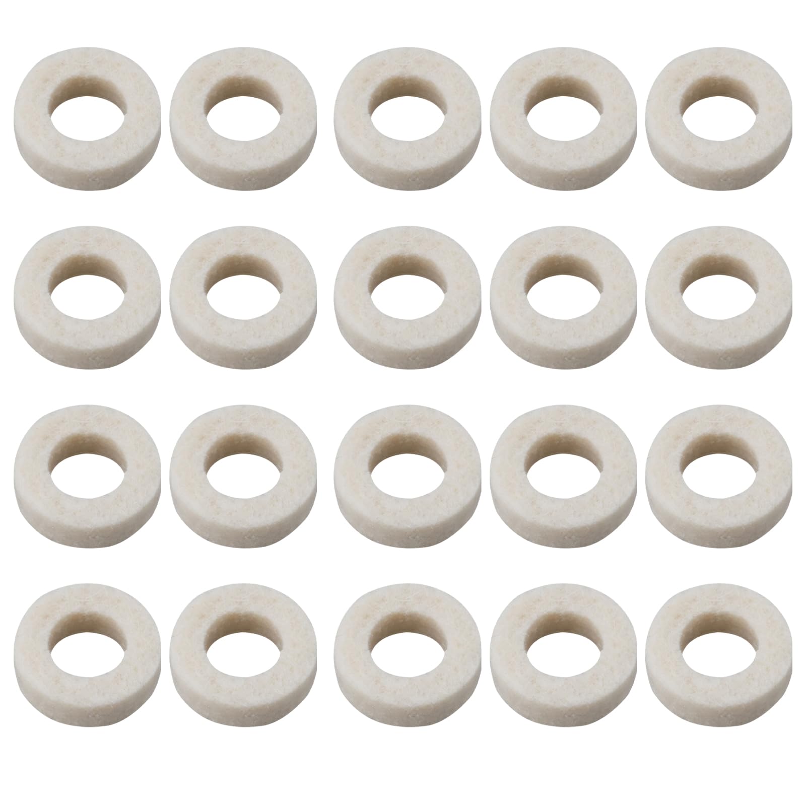 Briny River 100Pcs Soft Felt Washers 16.6x9x5mm Suitable for Electronic Appliances Machinery Automobiles Home DIY